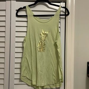 Po’ipu Beach Hawaii Pineapple Tank Top